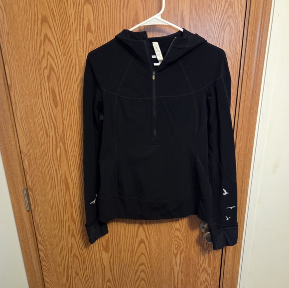 lululemon athletica Tops - Lululemon Half-Zip Hooded Pullover Size 10 Women's